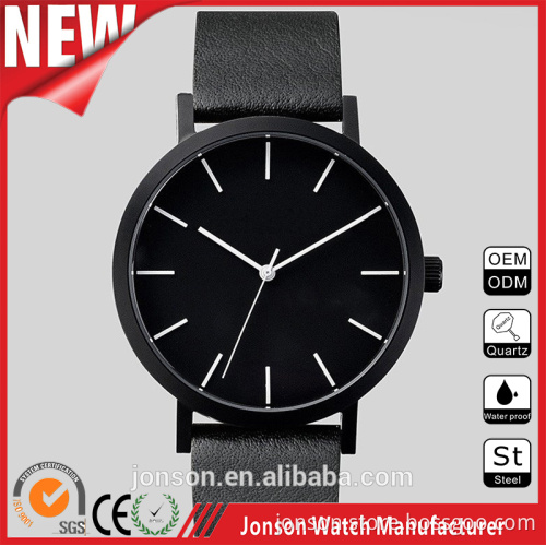 Custom logo leather band watch japan movt watch sr626sw price